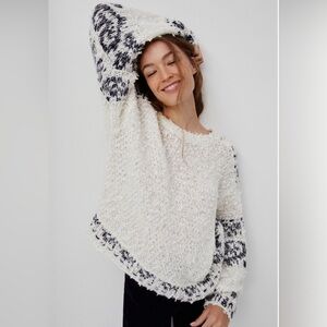 Anthropologie Pilcro Petra Feathered Sweater in size Medium.